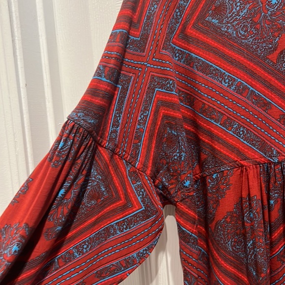 Free People Oversized Peasant Blouse Top - Picture 5 of 11